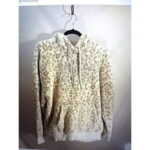 UGG Tan/Cream Oversized Relaxed Hoodie W/Pockets Wmn's Sz M